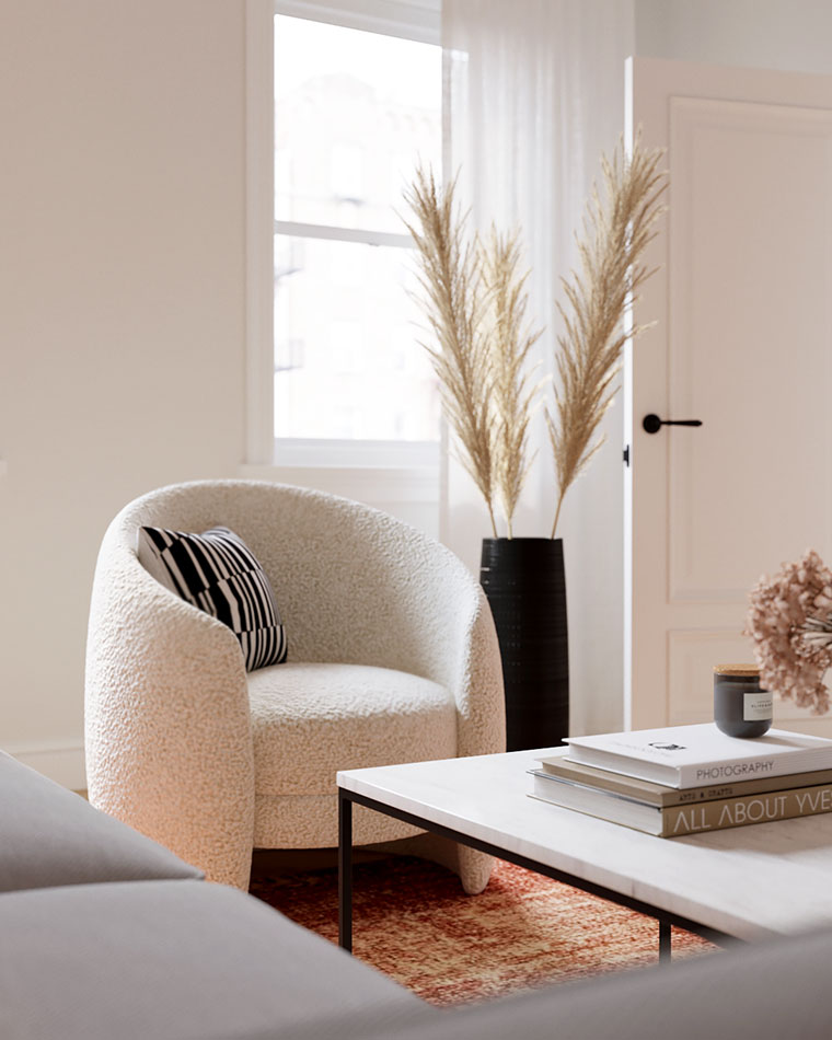 The Coziest Shearling and Boucle Accent Chairs