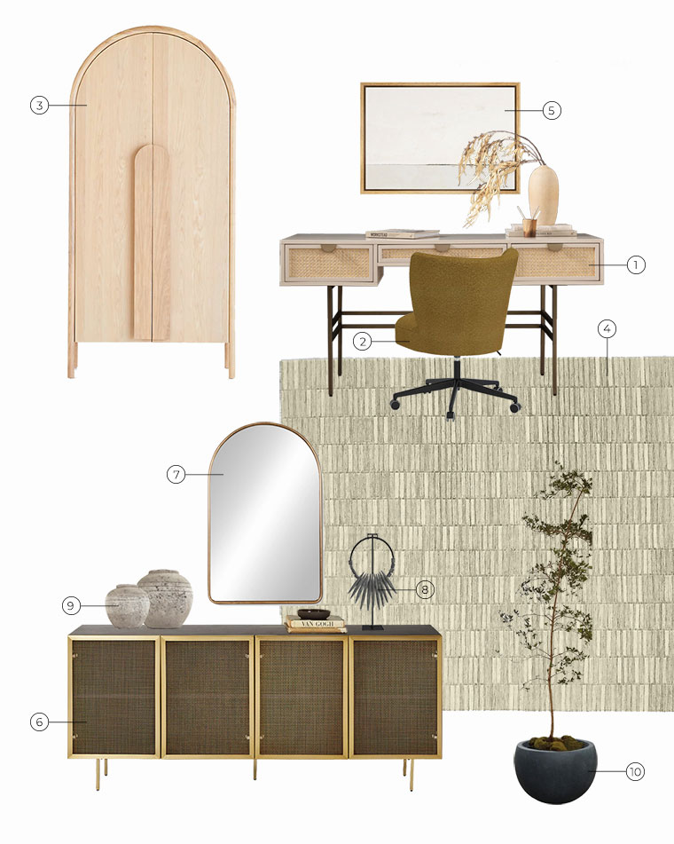 Modern Home Office Design with Neutrals