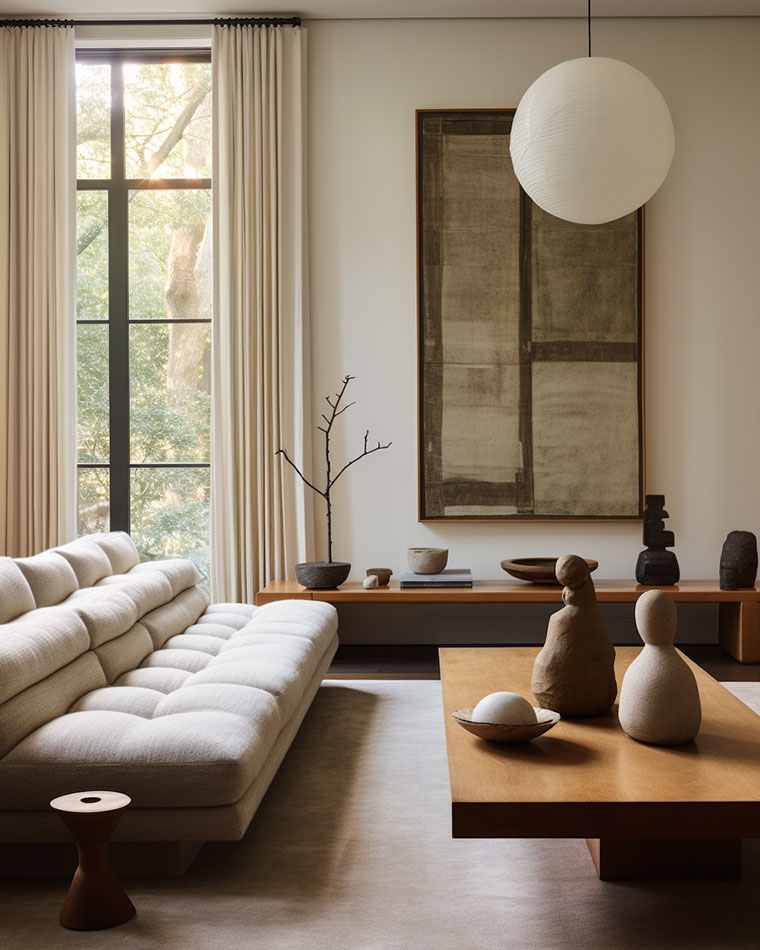 Earthy Elegance: Modern Interior in Neutral Tones