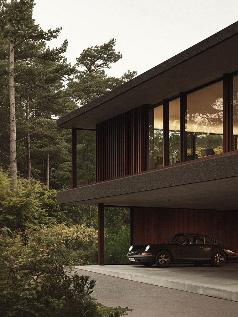 Dream Modern Forest House Exterior