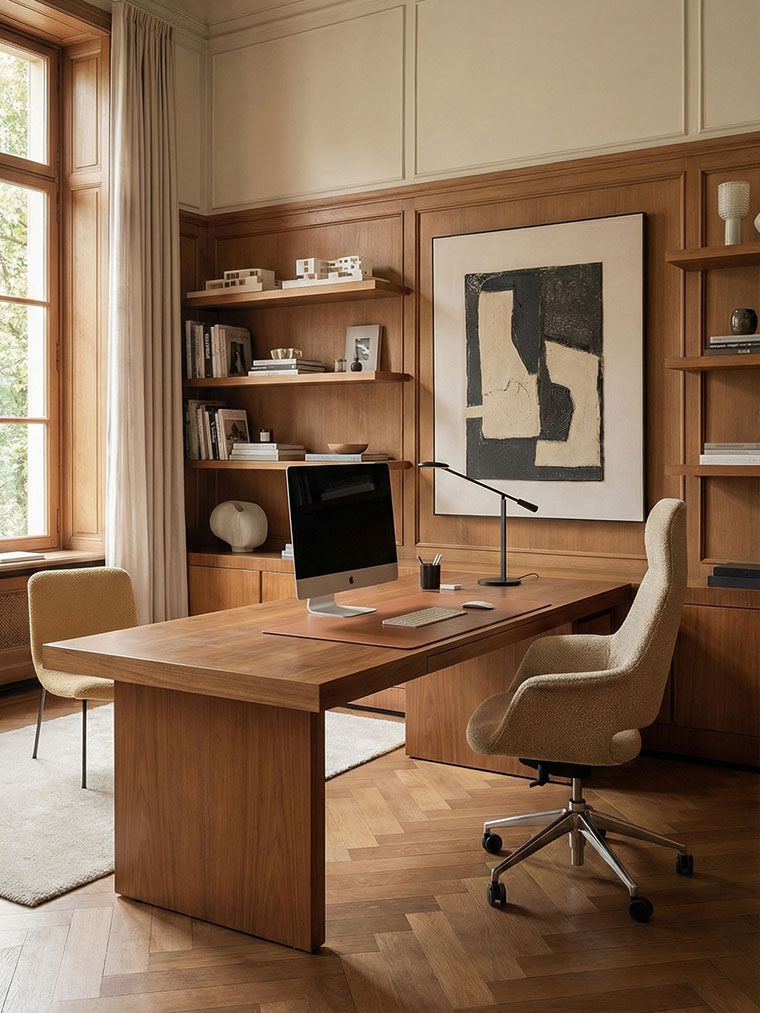 European modern home office